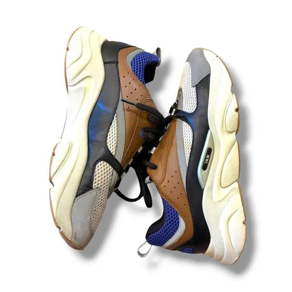Dior B22 Reflective Low-Top Sneakers ‘Coffee Violet’ | Size 45EU(12US)